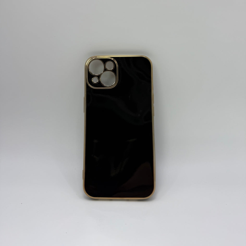 CASE IPHONE 13-14 LUJO NEGRO