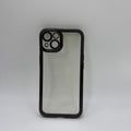 CASE IPHONE 13-14 BORDE METALIZADO NEGRO