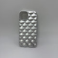 CASE IPHONE 15 ESCAMAS PLATEADA