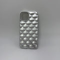 CASE IPHONE 13-14 ESCAMAS PLATEADO
