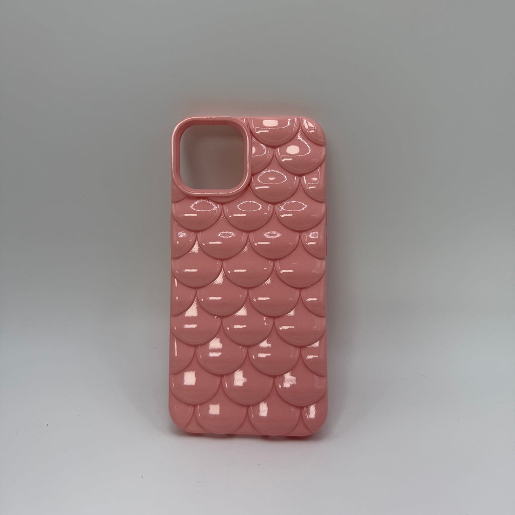 CASE IPHONE 15 ESCAMAS ROSADO