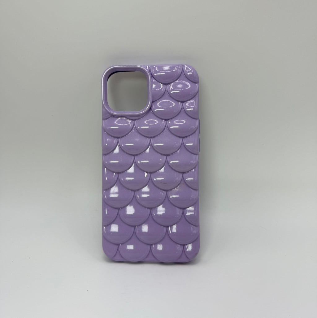 CASE IPHONE 14 PLUS ESCAMAS LILA