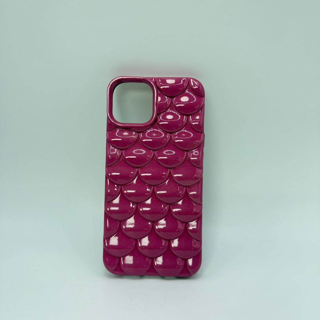 CASE IPHONE 13-14 ESCAMAS VINOTINTO