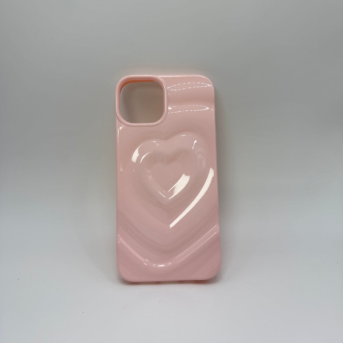 CASE IPHONE 13-14 LOVE 3D ROSADO
