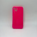 CASE IPHONE 14 PLUS DESTELLOS FUCSIA