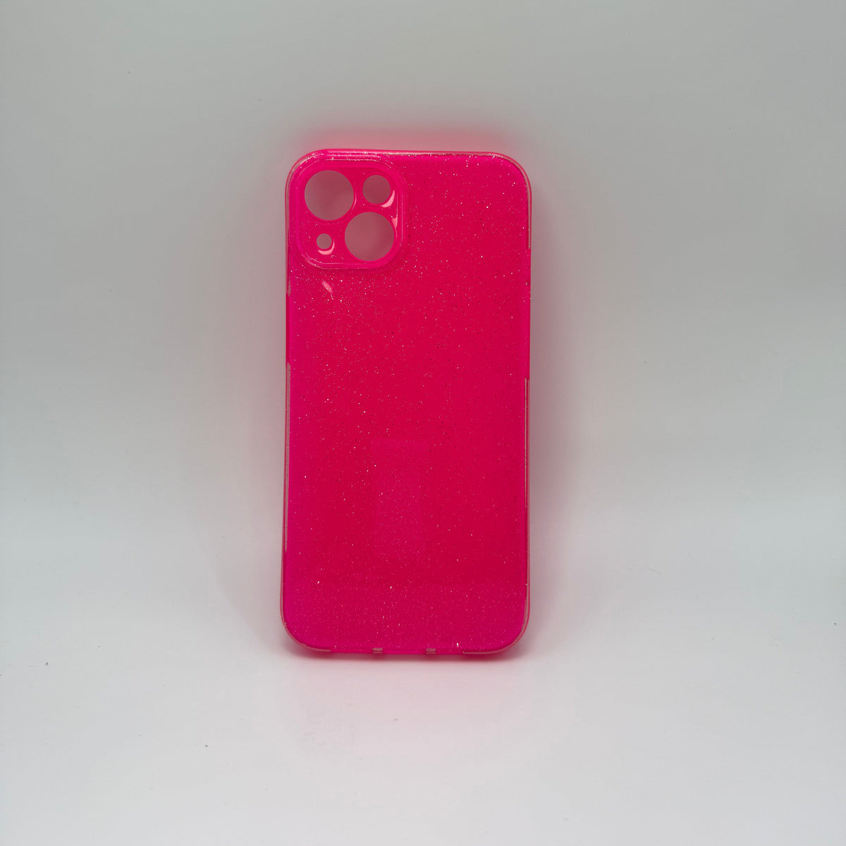 CASE IPHONE 14 PLUS DESTELLOS FUCSIA