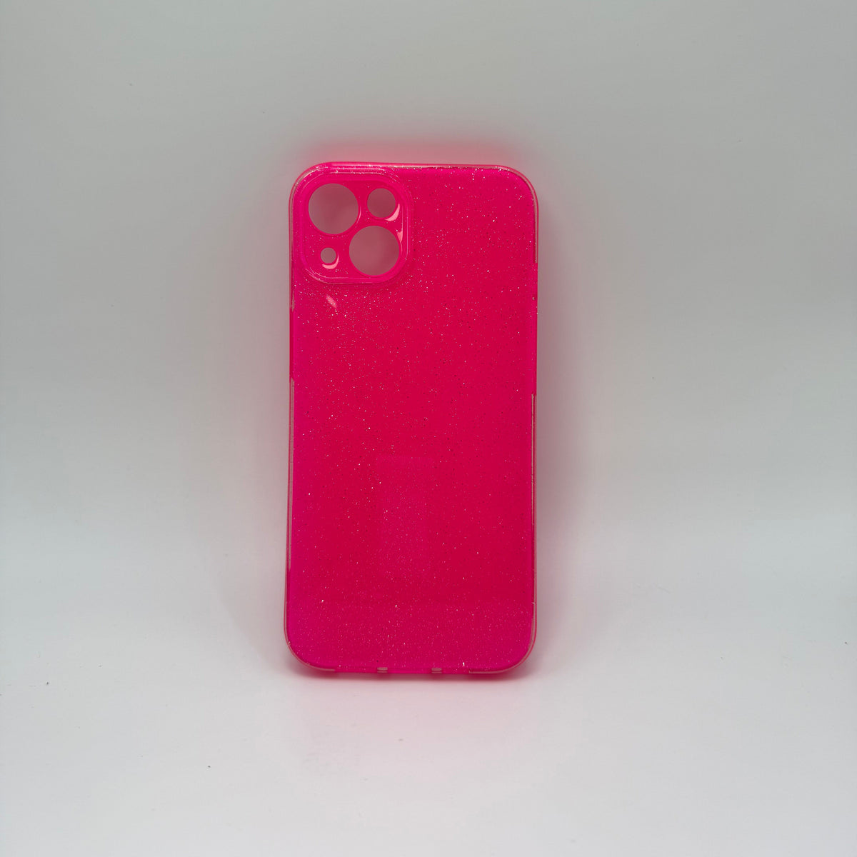 CASE IPHONE 13-14 DESTELLOS FUCSIA