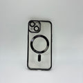 CASE IPHONE 15 BORDE METALIZADO MAGSAFE NEGRO