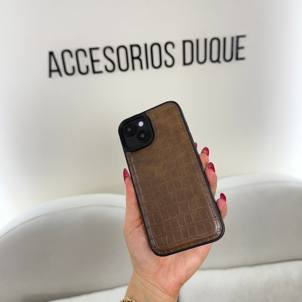 CASE IPHONE 15 COCODRILO CAFE