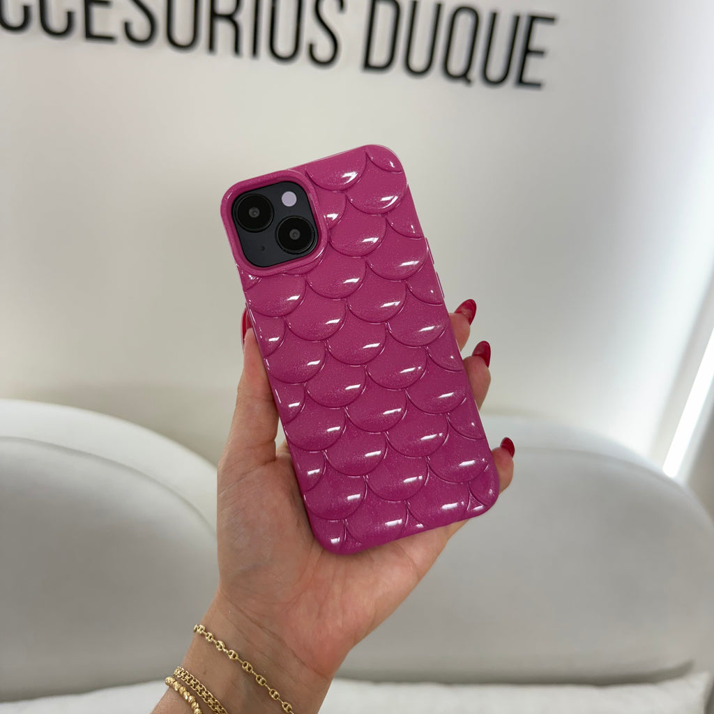 CASE IPHONE 13-14 ESCAMAS VINOTINTO