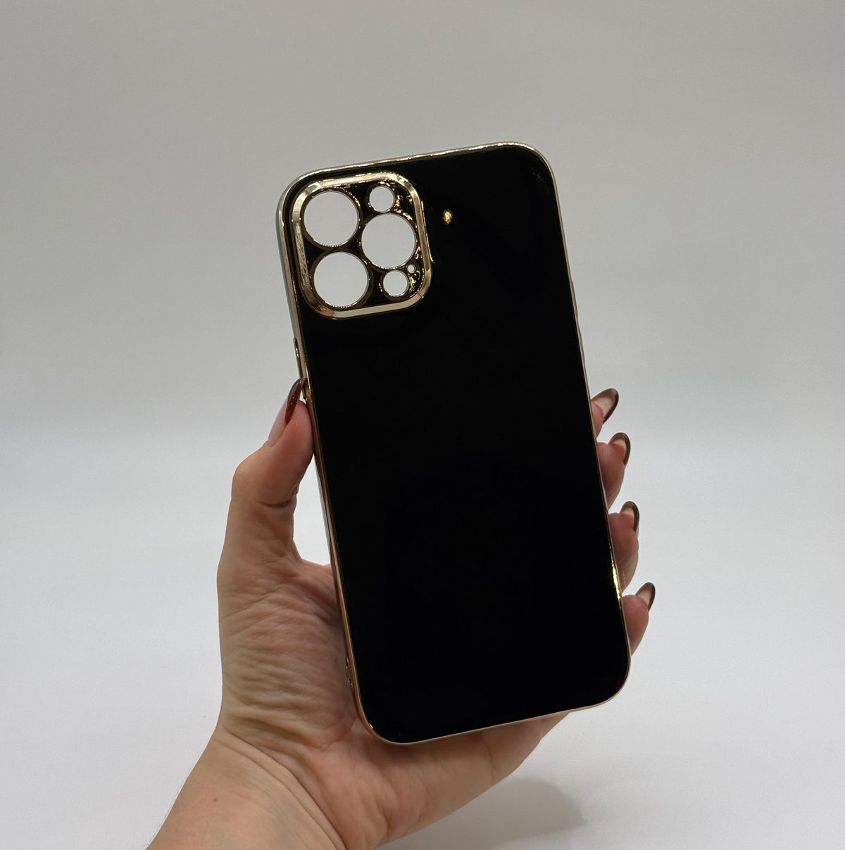 CASE IPHONE 12 PRO MAX LUJO NEGRO