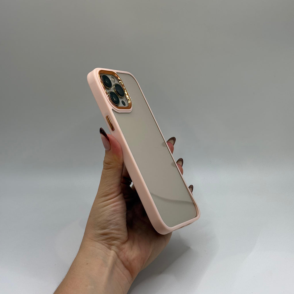 CASE IPHONE 13 PRO BORDE COLOR ROSADO