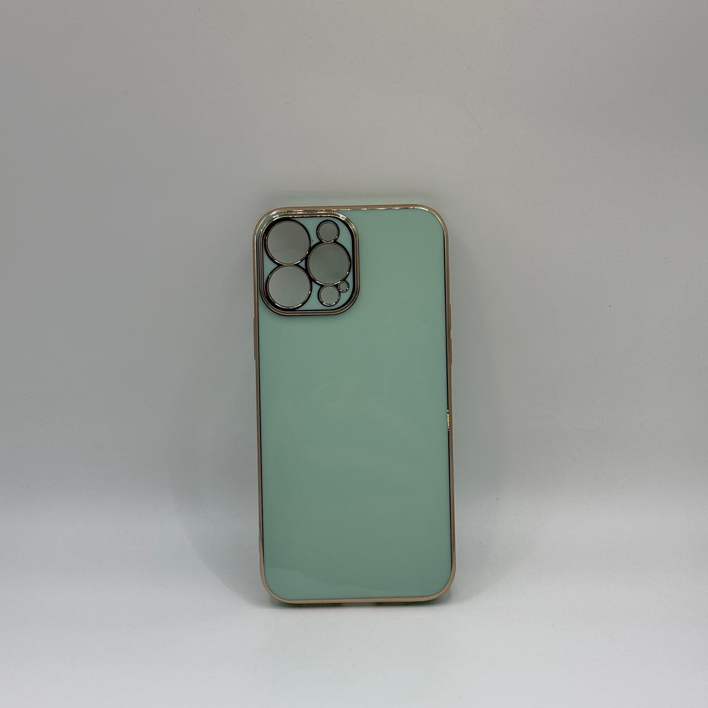 CASE IPHONE 13 PRO MAX LUJO VERDE MENTA