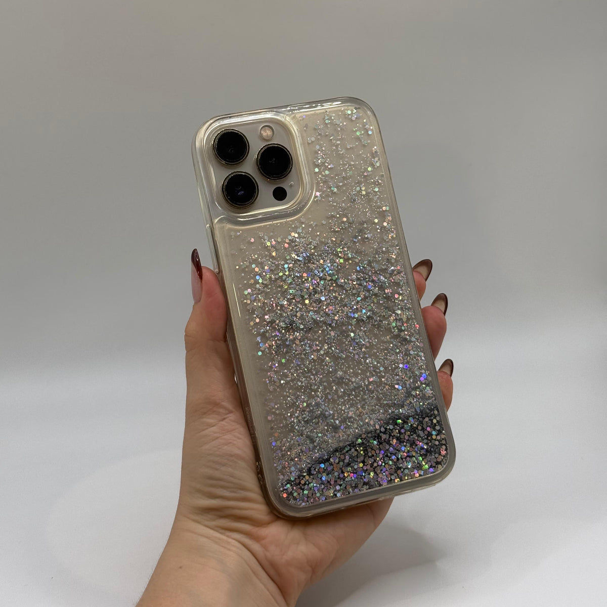 CASE IPHONE 13 PRO PECERA PLATEADO